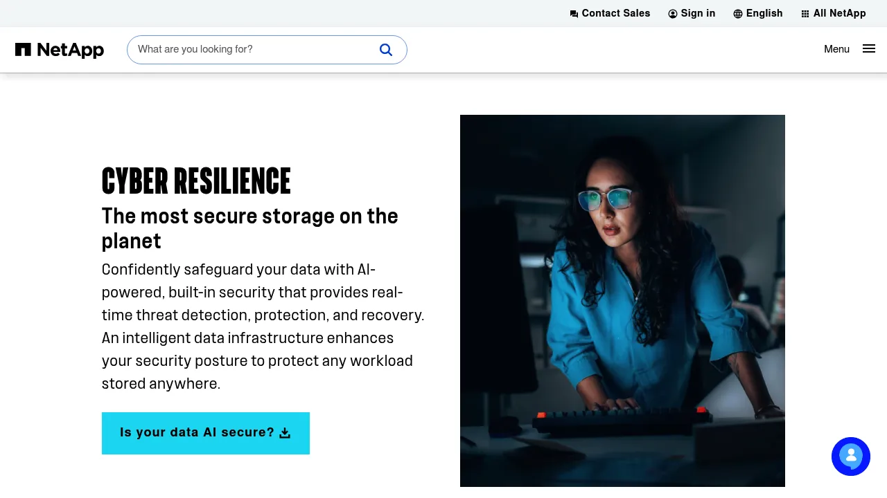 NetApp Cyber Resilience screenshot
