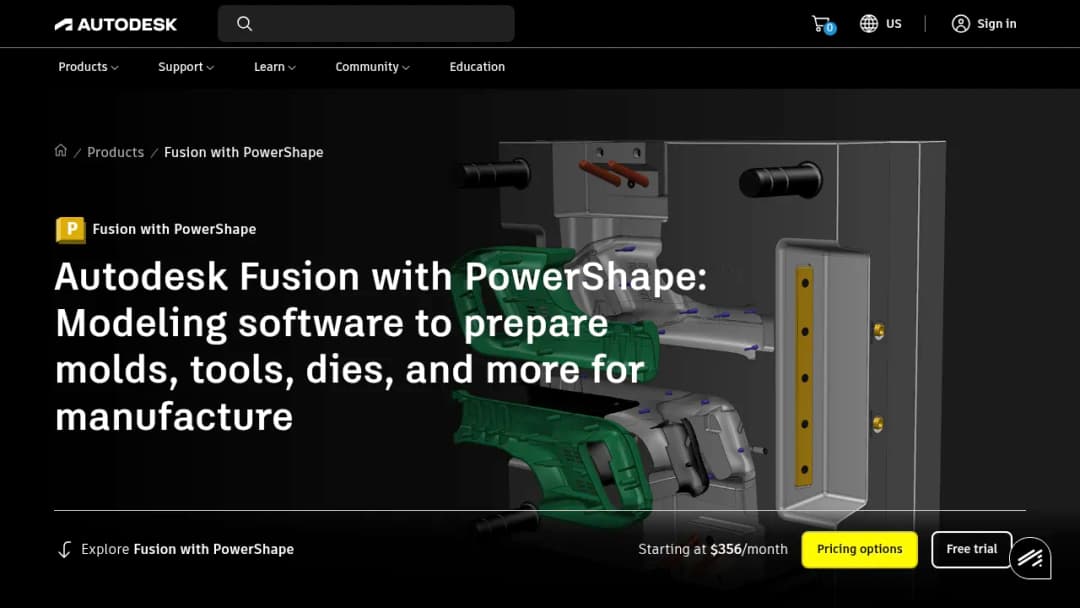Autodesk Fusion with PowerShape screenshot