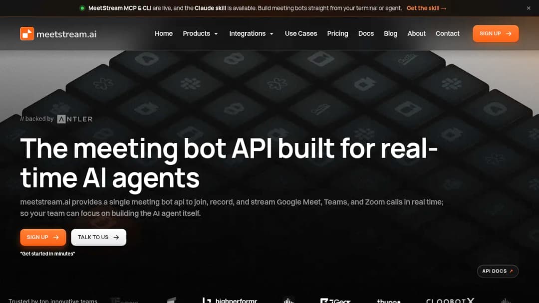 MeetStream.ai screenshot