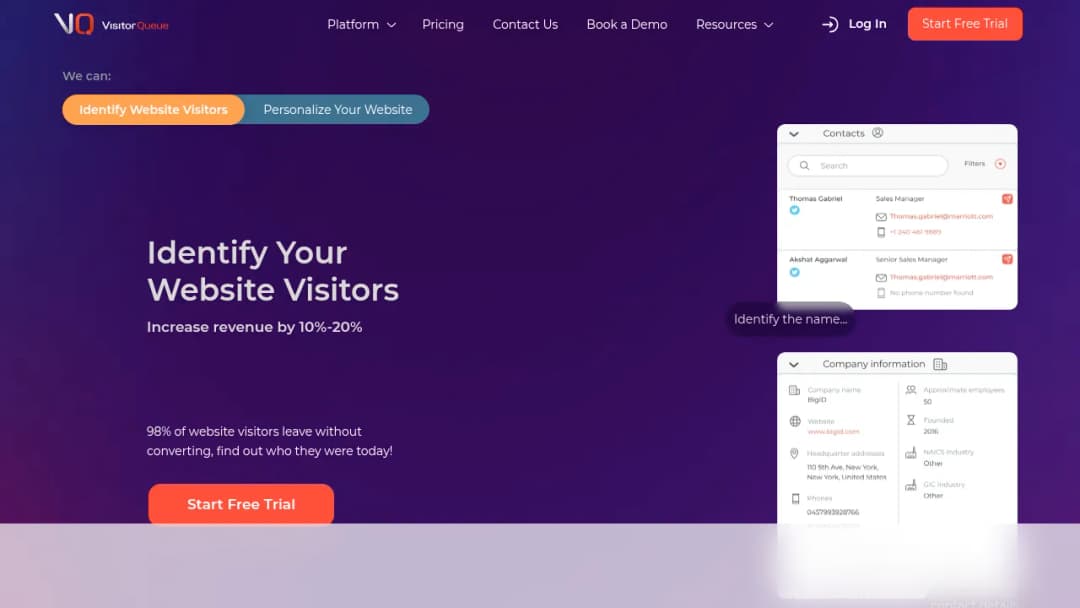 VisitorQueue screenshot