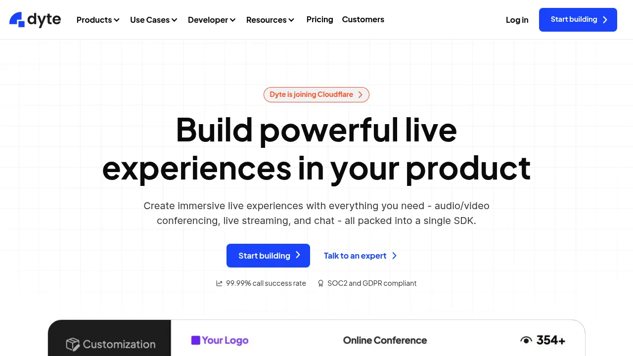 Dyte screenshot