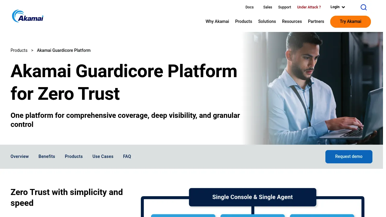 Akamai Guardicore Platform screenshot