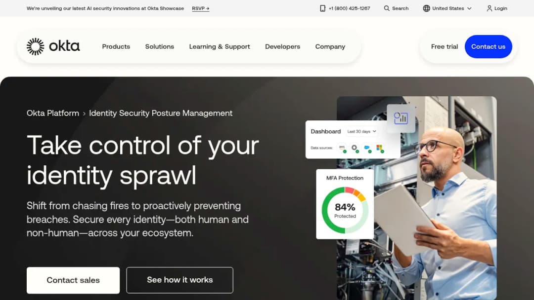 Okta Identity Security Posture Management screenshot