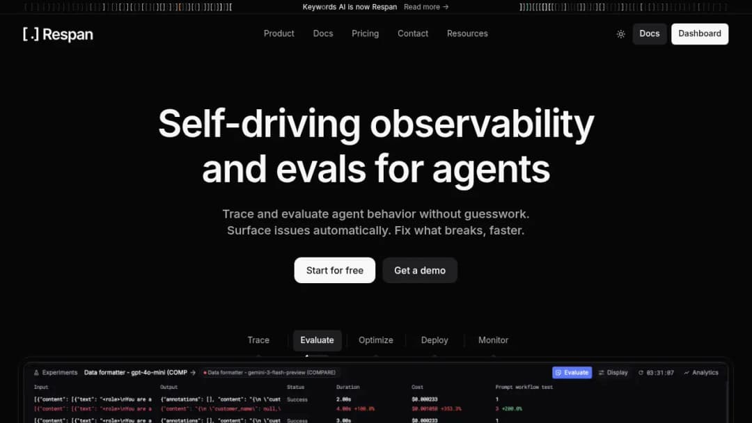 Keywords AI screenshot