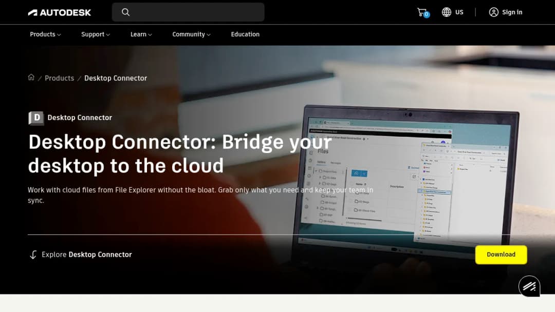 Autodesk Desktop Connector screenshot