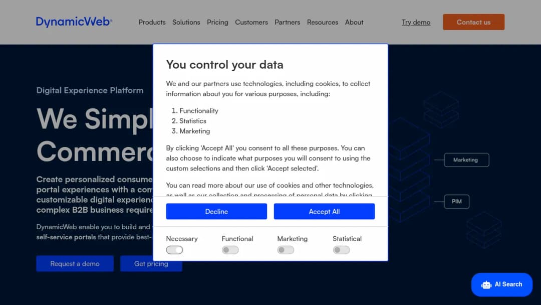 Dynamicweb screenshot