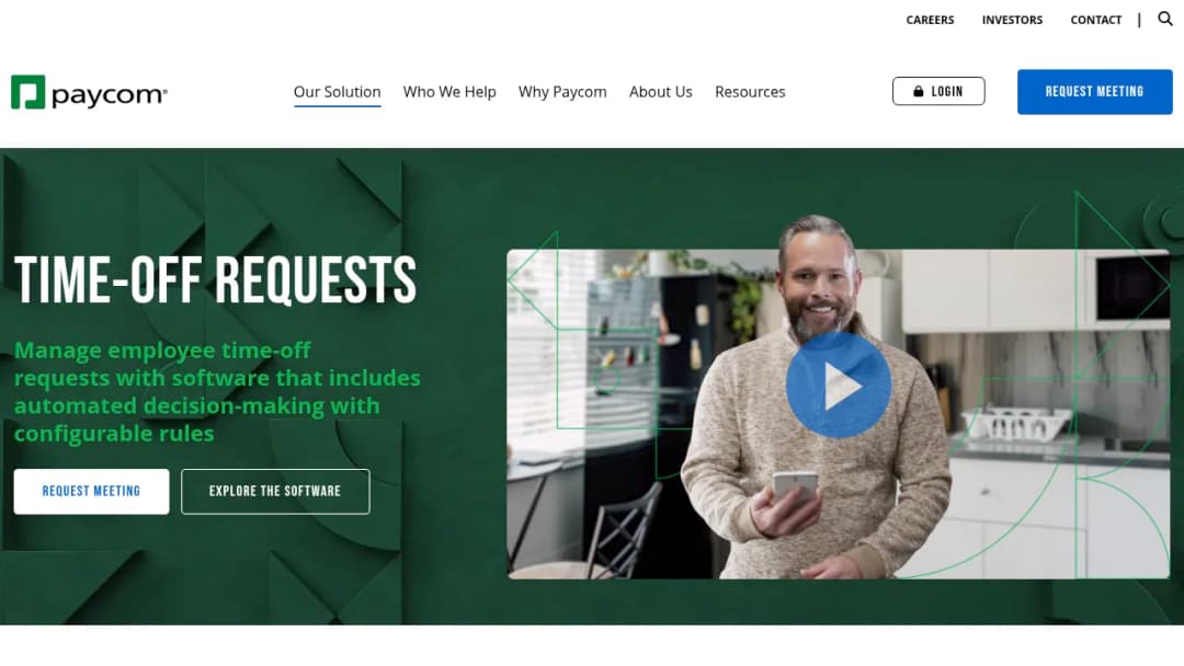 Paycom Time-Off Requests screenshot