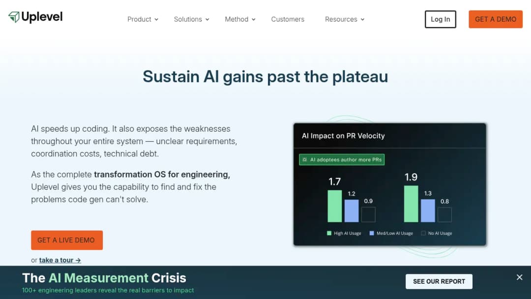 Uplevel screenshot