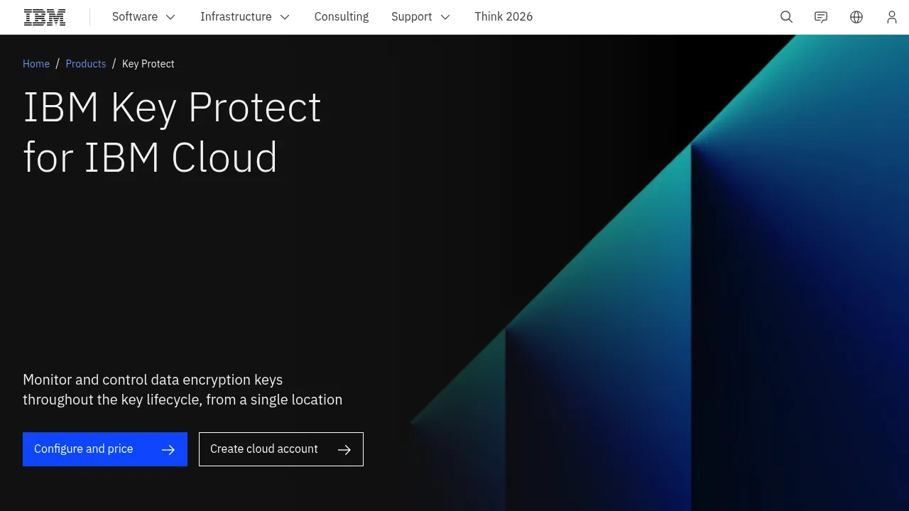 IBM Key Protect screenshot