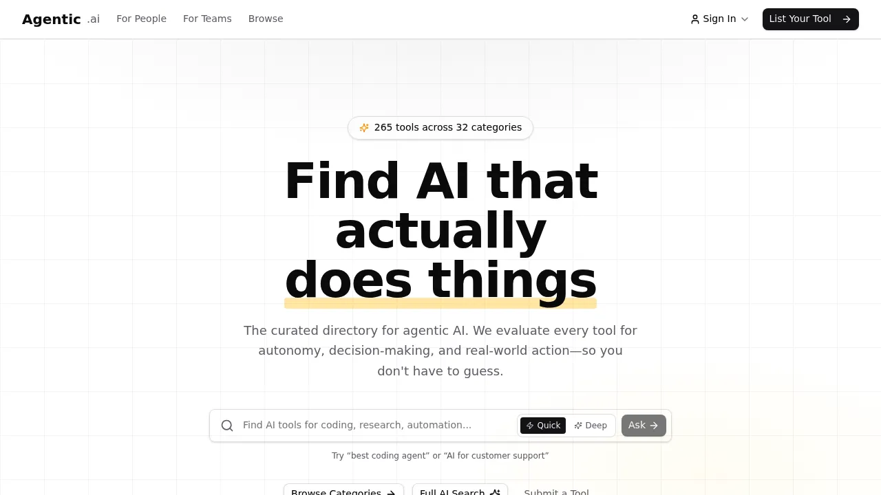Agentic.ai screenshot