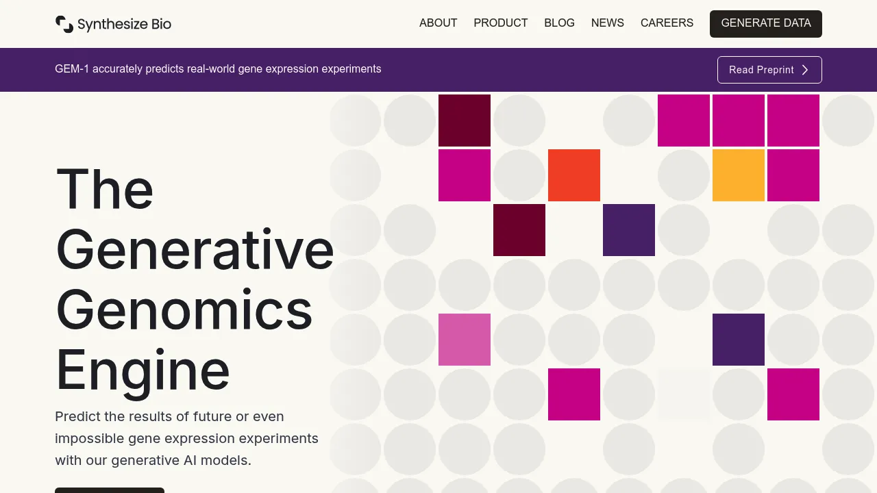 Synthesize Bio screenshot