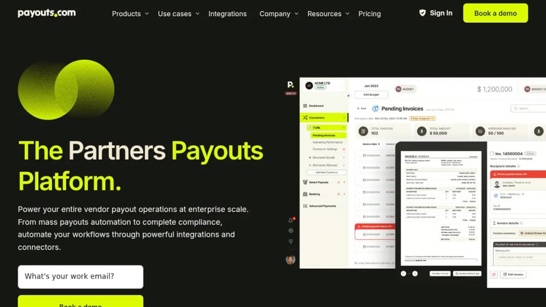 Payouts.com screenshot