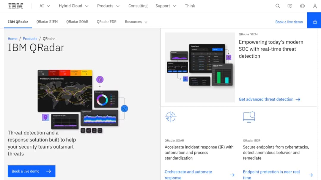 IBM Security (QRadar) screenshot