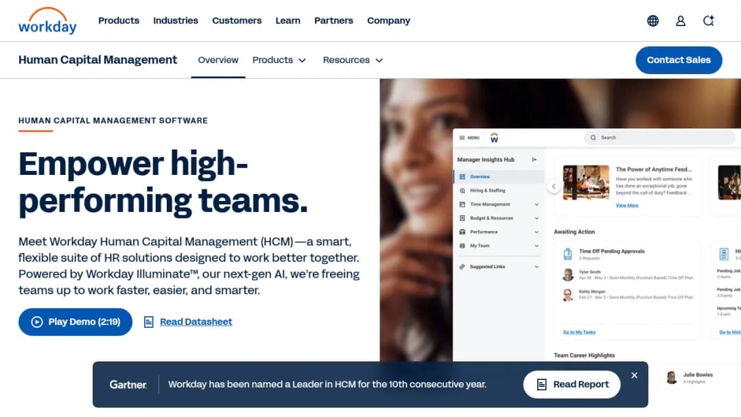 Workday Human Capital Management screenshot