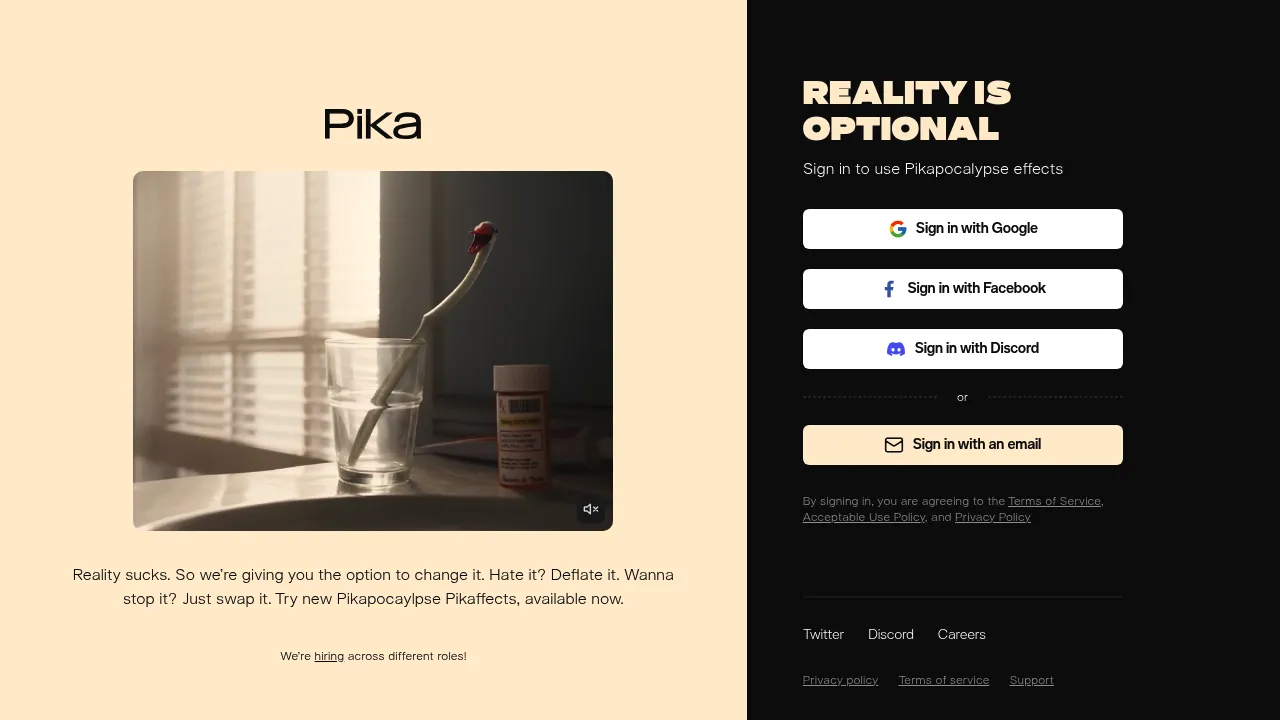 Pika Labs screenshot