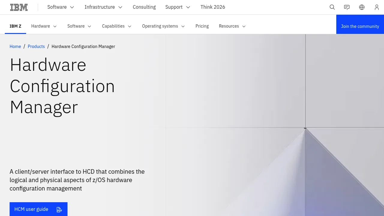 IBM Hardware Configuration Manager screenshot