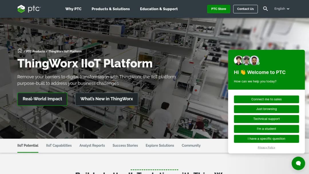 PTC ThingWorx screenshot