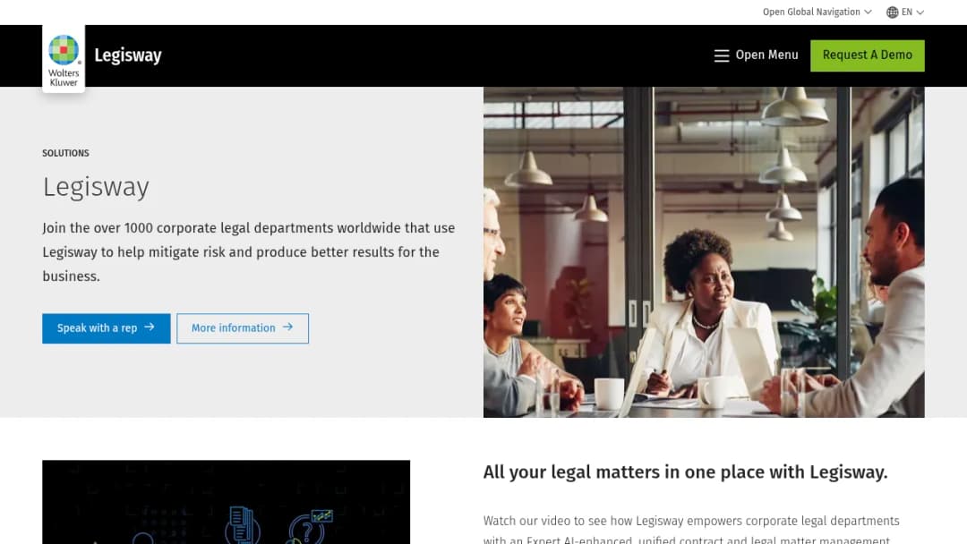 Wolters Kluwer Legisway screenshot