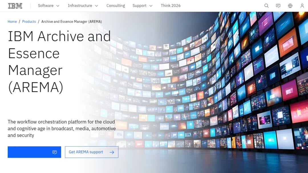 IBM Arema Archive and Essence Manager screenshot