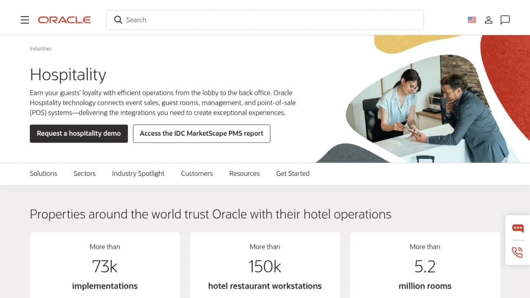 Oracle Hospitality screenshot