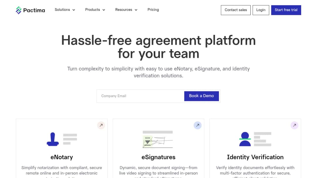 Pactima screenshot