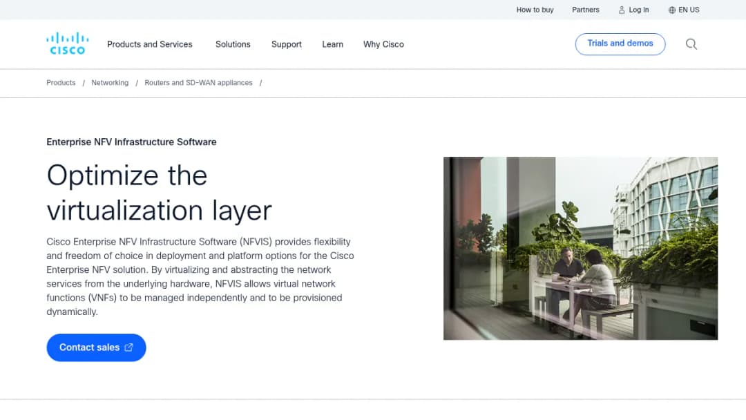 Cisco Enterprise NFV Infrastructure Software screenshot