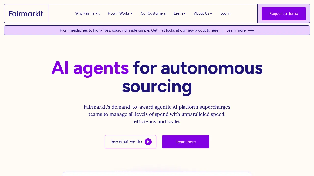 Fairmarkit screenshot