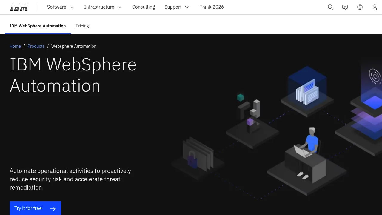IBM Websphere Automation screenshot