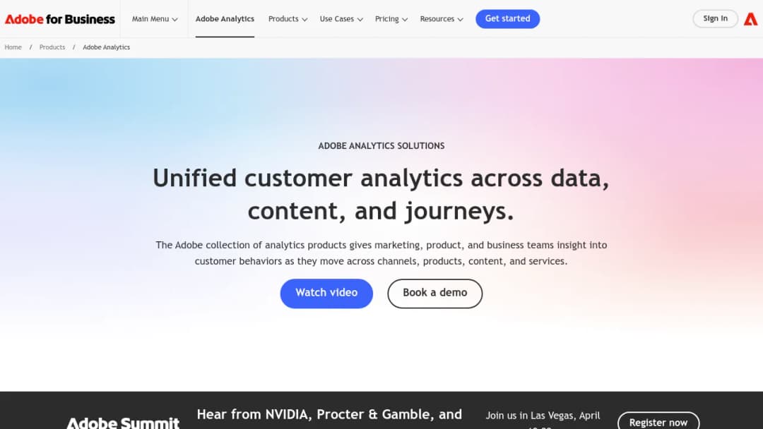 Adobe Analytics screenshot