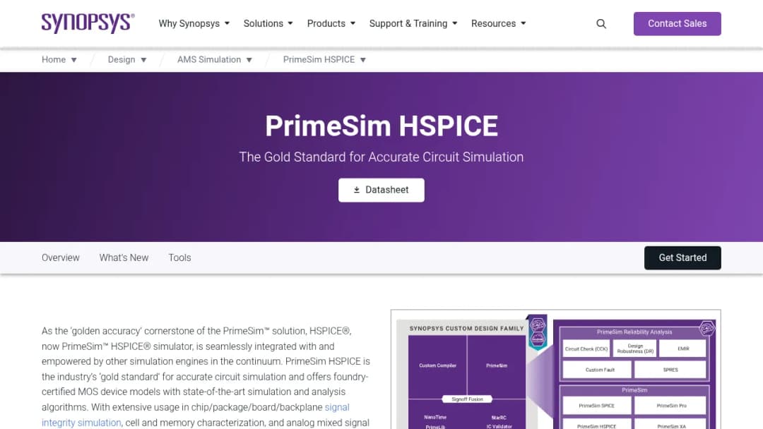 Synopsys PrimeSim HSPICE screenshot