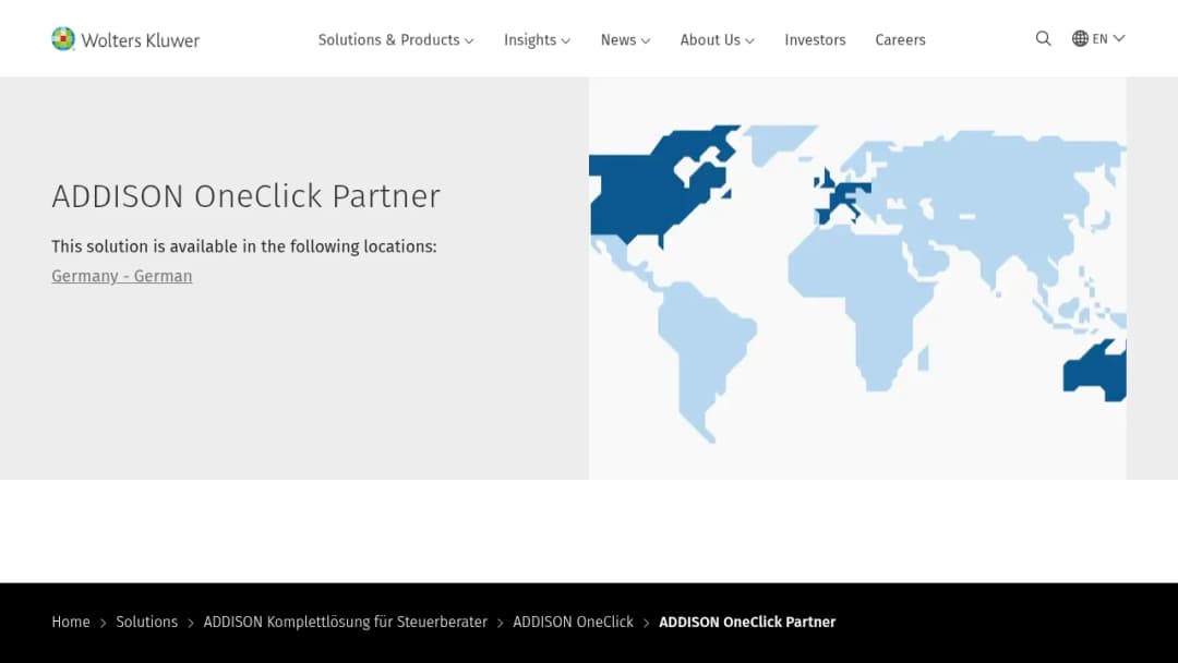 Wolters Kluwer ADDISON Partner screenshot