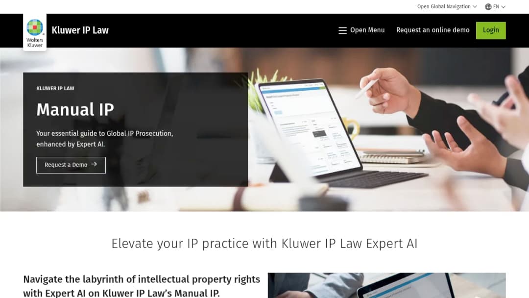 Wolters Kluwer Manual IP screenshot