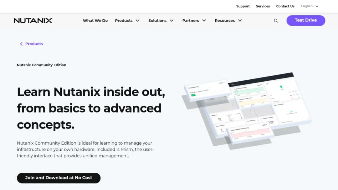 Nutanix Community Edition screenshot