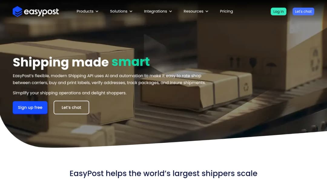 EasyPost screenshot