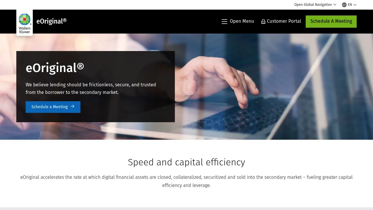 Wolters Kluwer eOriginal screenshot