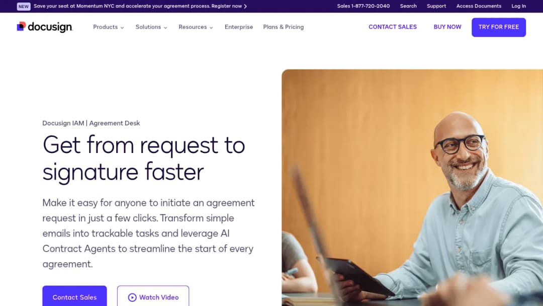 DocuSign Agreement Desk screenshot