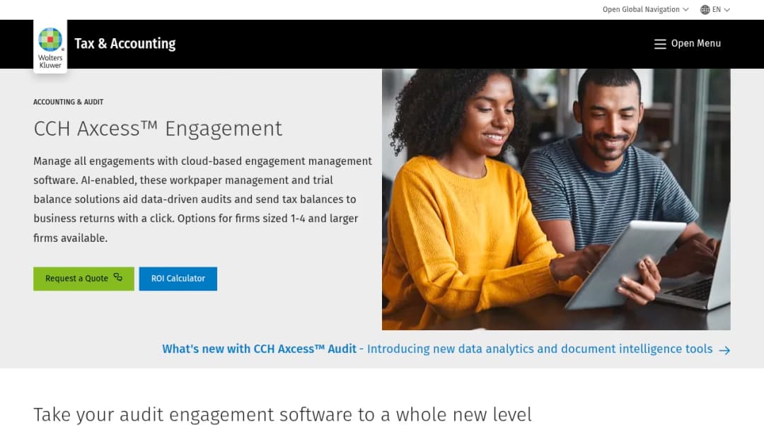 Wolters Kluwer CCH Axcess™ Engagement screenshot