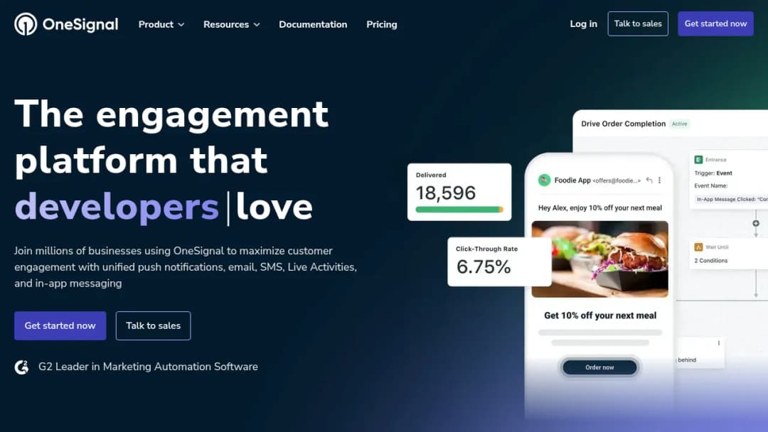 OneSignal screenshot