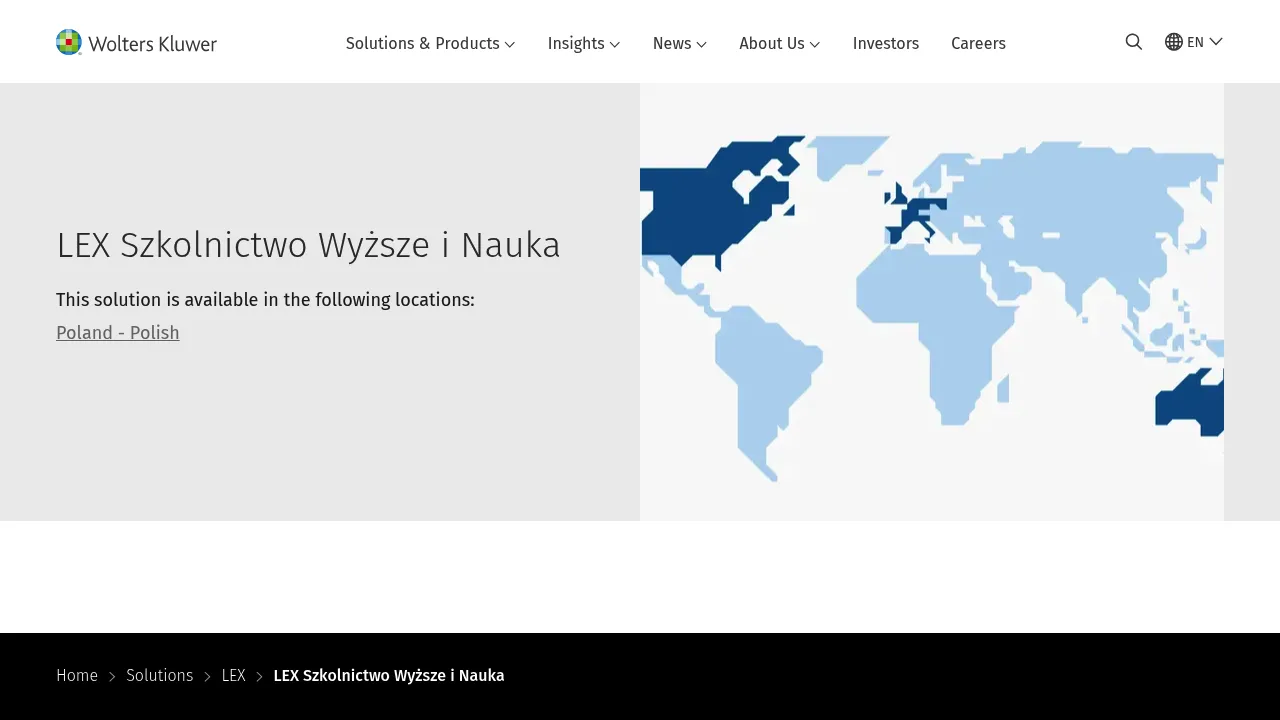 Wolters Kluwer LEX Szkolnictwo Wyższe i Nauka screenshot