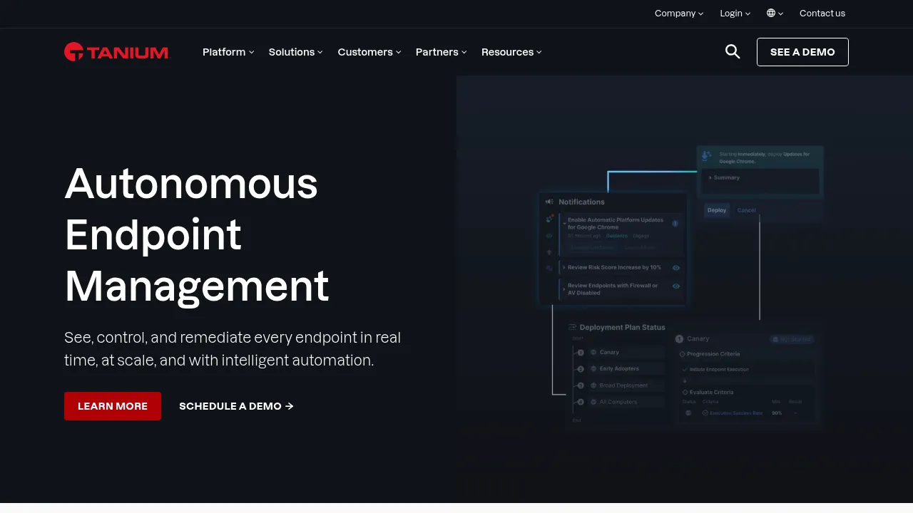 Tanium screenshot