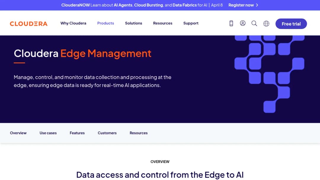 Cloudera Edge Management screenshot
