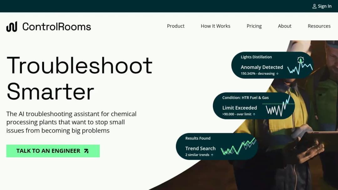 Controlrooms.ai screenshot