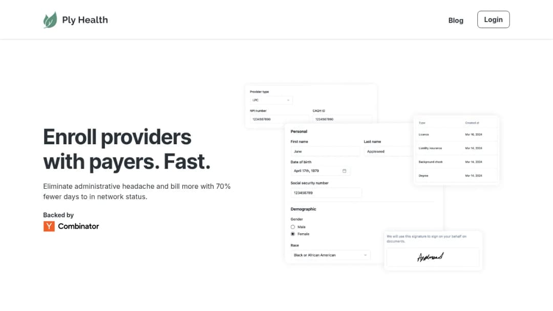 Ply health screenshot