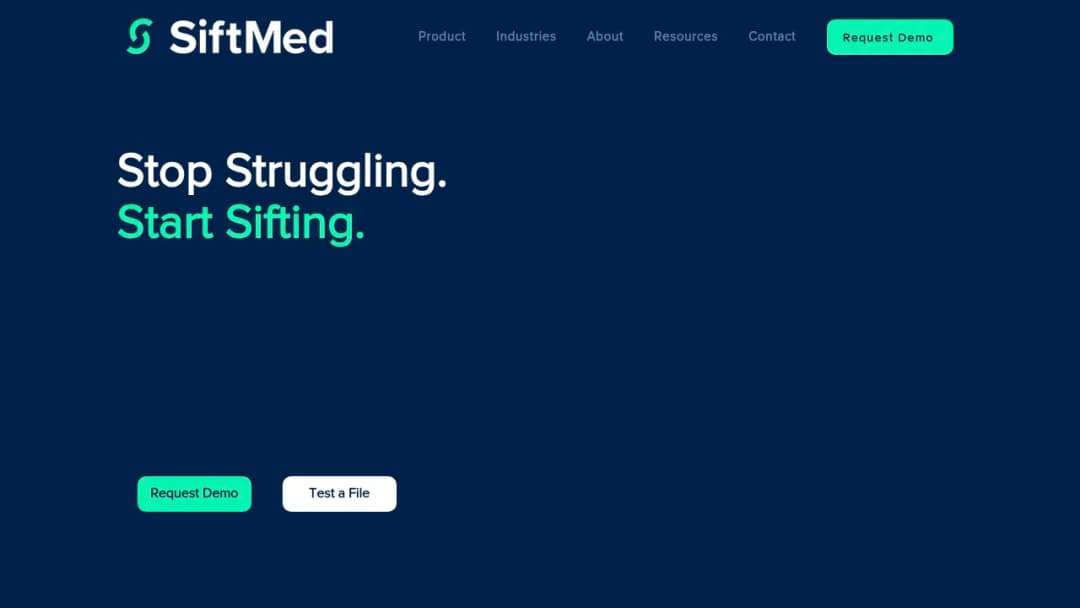 SiftMed screenshot