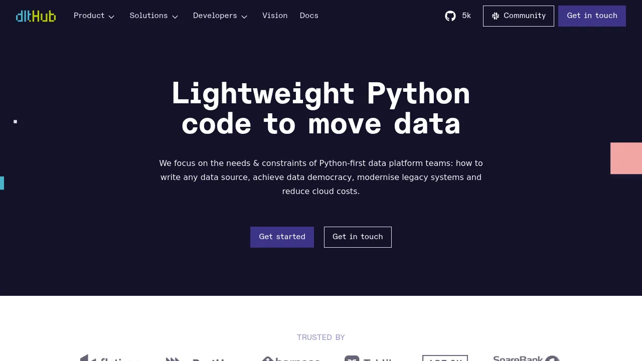 dltHub screenshot