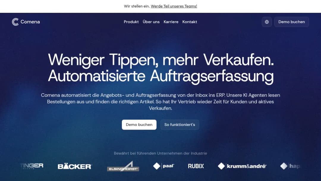Comena screenshot