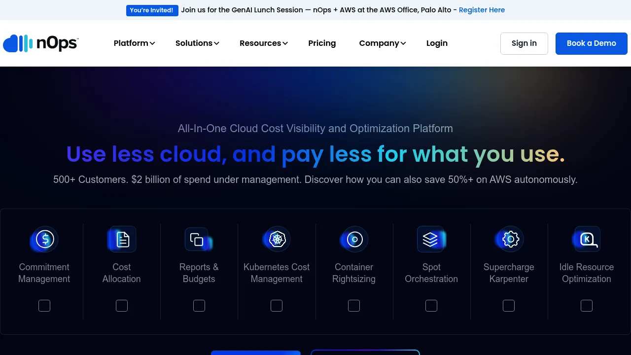 nOps screenshot
