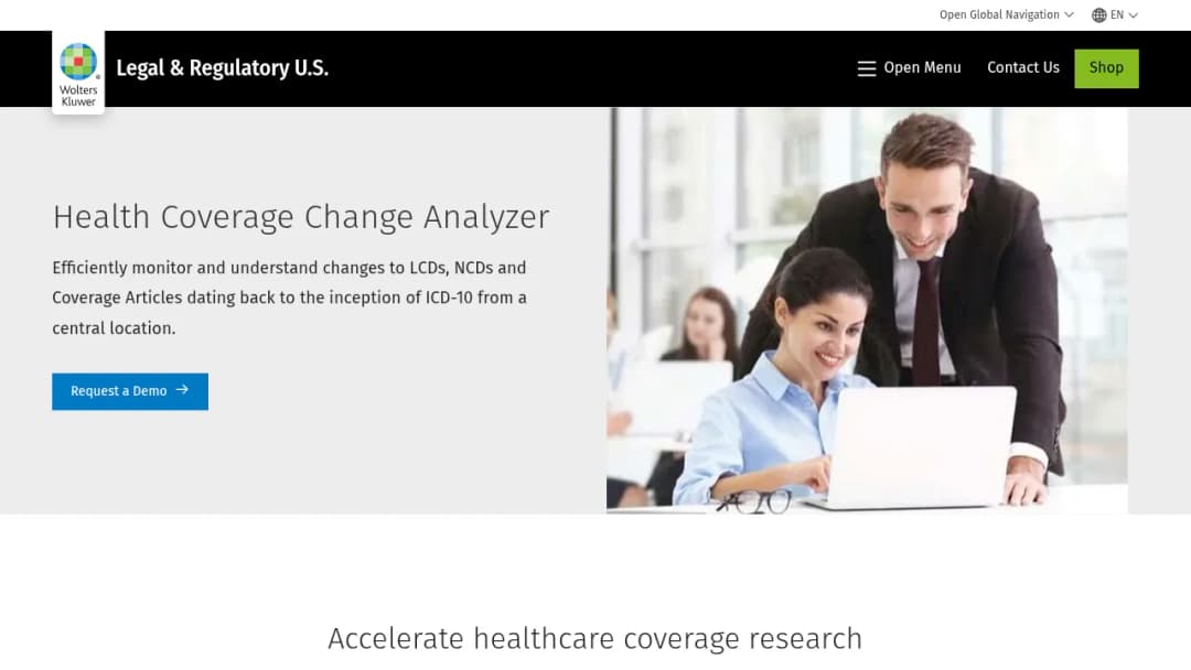 Wolters Kluwer Health Coverage Change Analyzer screenshot