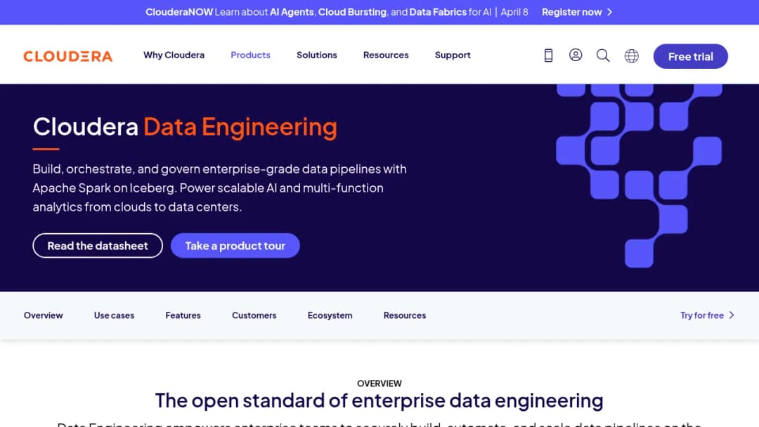 Cloudera Data Engineering screenshot