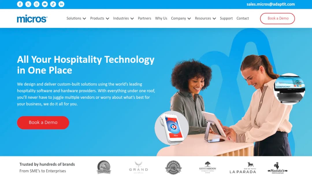 Micros South Africa screenshot